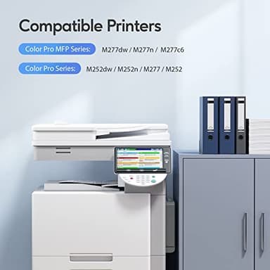 201X Toner Cartridge Compatible for HP 201X 201A 4 Pack CF400A CF401A CF402A CF403A High Yield for HP Color Laserjet Pro MFP M277dw M252dw M277n M277c6 (Black, Cyan, Magenta, Yellow) - Image 2