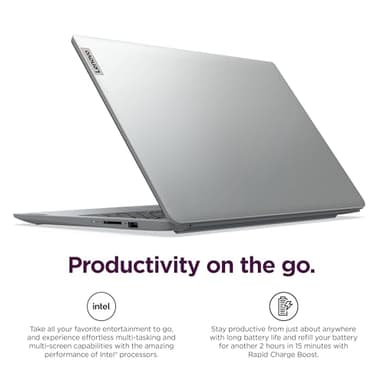 Lenovo IdeaPad 15.6" HD Laptop (12GB RAM, 512GB PCIe SSD, 1-Year Microsoft Office 365, Intel Celeron N4500) for Business, Students, Home, Numeric Keypad, Webcam, Wi-Fi 6, HDMI, Win 11 Home in S Mode - Image 5