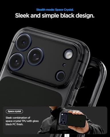 Spigen for iPhone 17 Pro Max Case, Ultra Hybrid T MagFit [Camera Control Button] [Compatible with Magsafe] - Matte Black - Image 5