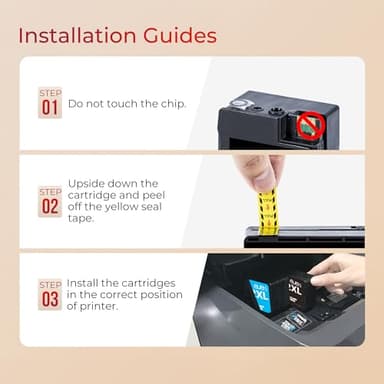 ejet 962XL 962 Ink Cartridges Compatible for HP 962XL Ink Cartridges Combo Pack use for HP Officejet Pro 9010 Ink 9015 9018 9020 Printers,4 Pack (Black, Magenta, Cyan, Yellow) - Image 5