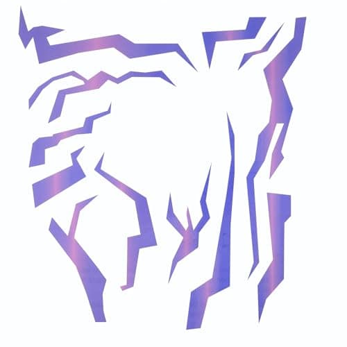 Purple Ombre Temporary Patterns Tattoo – Realistic Waterproof Body Art for Cosplay, Halloween, and Party Makeup (5 PCS) - Image 1