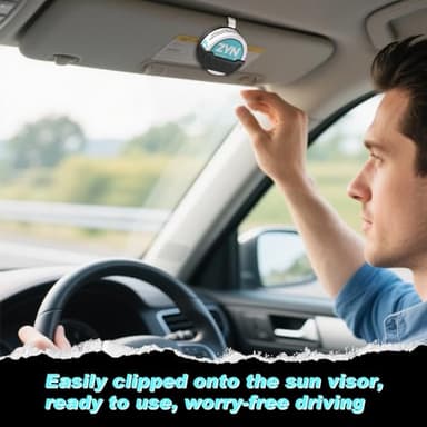 OFBIC Universal Holder for Car & Belt – Compatible with ZYN/NZE/Alpha Compact Stealth Design – Fits Car Sun Visor, Belt – Quick Access for Everyday Use – Great Gift for Nicotine Pouch Fans (Black) - Image 3