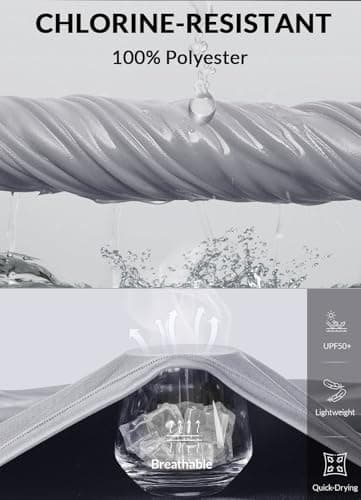 baleaf Swim Shirts Men Rash Guard Long Sleeve Sun Protection Hoodie UV Lightweight Athletic Running with Kangaroo Pocket Light Gray L - Image 3