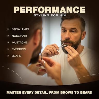 Utopia Care Eyebrow Scissors, Professional Stainless Steel Small Shears for Men and Women, Nose Hair Scissors for Grooming Mustache, Beard, Eyelashes, Ear Hair Trimming, Silver - Image 7
