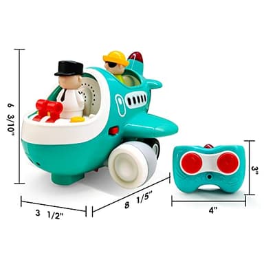 iPlay, iLearn Baby Airplane Toys, Cool Remote Control Plane Toy for Toddlers 2-3, Infant Musical RC Helicopter W/Light Sound, Birthday Gifts for 18 24 Month 2 3 4 Year Old Boy Girl Kids Children - Image 3