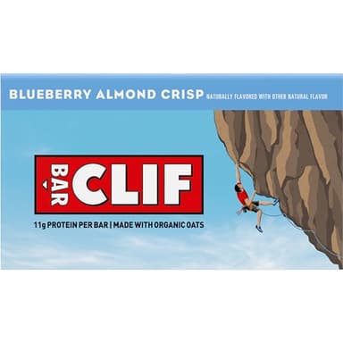 CLIF BAR - Blueberry Almond Crisp - Made with Organic Oats - Energy Bars - Non-GMO - Plant Based Protein Bars (10 Pack) - Image 15