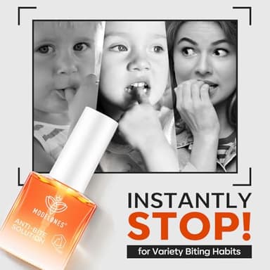 modelones Nail Biting Treatment for Kids Thumb Sucking Deterrent Quick Dry Nail Biting Prevention Bitter No Bite Nail Polish for Nail Care Stop Biting Nails Repair for Damaged Nails 0.34 fl oz - Image 3
