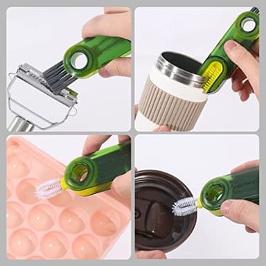 3 in 1 Cup Lid Gap Cleaning Brush Set, Multifunctional Insulation Bottle Cleaning Tools, Mutipurpose Tiny Silicone Cup Holder Cleaner, Home Kitchen Cleaning Tools - Image 3