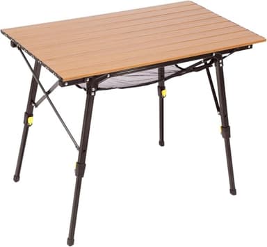 PORTAL Camping Table Portable Folding Table Ultra Lightweight Folding Camp Table 4 Adjustable Legs Aluminum Roll Up Table Top with Carry Bag for Outdoor Travel Backyards BBQ - Image 1