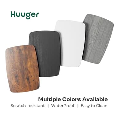 Huuger Reversible L Shaped Computer Desk with Drawers, Gaming Desk with LED Lights and Power Outlets, Office Desk with Storage, Monitor Stand, for Home & Office, Rustic Brown - Image 9