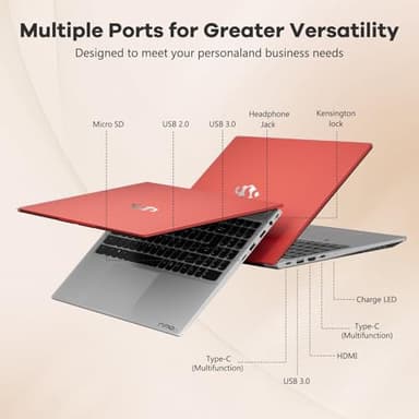 NIMO 15.6" IPS FHD-Gaming-Laptop, AMD Ryzen 5 6600H 6-Cores 660M GPU 16GB DDR5 RAM 1TB SSD(Beat i7-1165G7, Up to 4.5GHz) Computer with 100W GaN Type C Fingerprint Backlit Keyboard Win 11 - Image 6