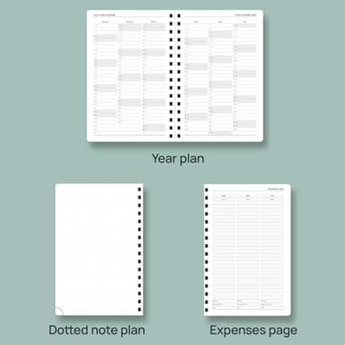 POPRUN Academic Daily Planner 2025-2026 One Page A Day - [5.75" x 8.5"- Spiral Hard Cover], Appointment Book (July 2025 - June 2026) with Monthly Calendar - Light Yellow - Image 5
