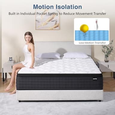 DEHIJU Twin Size Mattress, 10 Inches Hybrid Memory Foam Twin Mattress in a Box, Pressure Relief, Medium Firm, CertiPUR-US - Image 5