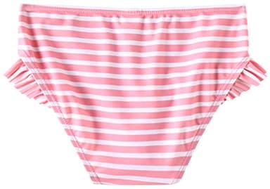 UMELOK Little Girls Rash Guard Sets Swimwear 2-Pieces Long Sleeve Swimsuit Sets Light Purple/Pink, Floral/Stripe 6Y,Little Kid - Image 5