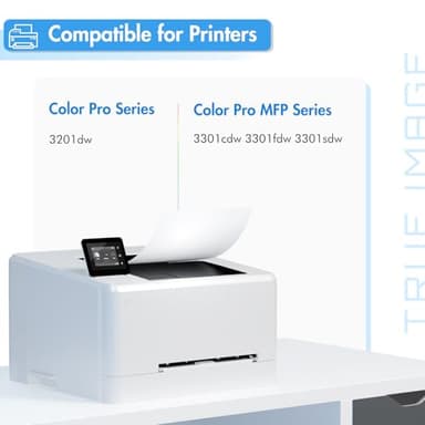 218X Toner Cartridges 4 Pack High Yield 218A 3201dw 3301fdw Compatible Replacement for HP 218A 218X Color Laserjet Pro 3201dw Pro MFP 3301cdw 3301sdw Printer Ink Set with Chip W2180X (B/C/Y/M) - Image 2