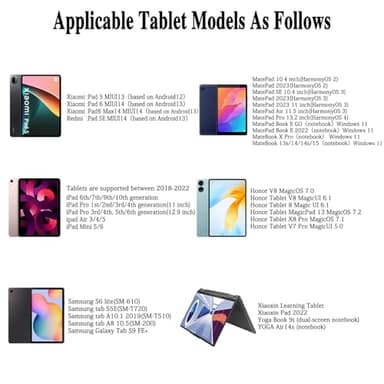 Tablet Pens for Touch Screen,Rechargeable iPhone Pen iPad Pencil with 4 POM Tips Magnetic Stylus Pen for iPad/Pro/Air/Mini/iPhone/Samsung/Huawei/Lenovo/iOS/Android and Other Smartphone Devices - Blue - Image 2