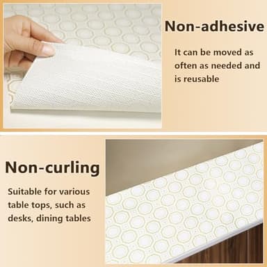 Deabevn Shelf Liners for Kitchen Cabinets Non-Adhesive 24in×30FT,Non-Slip Kitchen Drawer Liners,Thickened Waterproof Washable Easy to Cut Drawer Mats for Home - Image 5