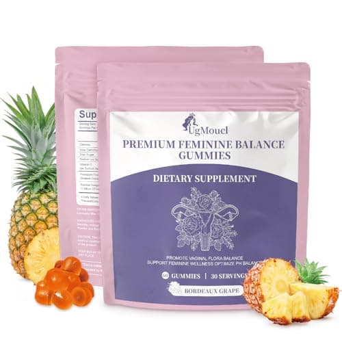 Premium Feminine Balance Gummies for Women,Pineapple Gummies for Women Ph Balance,Delicious Hawaiian Pineapple Flavor for Women's Health, Immune Support, Gluten-Free, Vegan- 60 Gummies - 30 Servings - Image 1