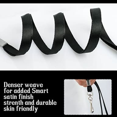 LOCONHA 50 Pack black lanyards Lanyards for Id Badges Lanyards Safety Badge Lanyard 36" with Swivel Hook … - Image 3