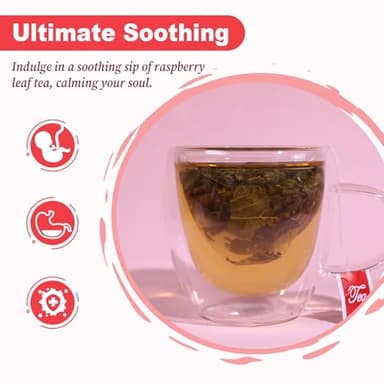 FullChea - Raspberry Leaf Tea Bag, 40 Teabags - Natural Pregnancy Tea - Pure Red Raspberry Leaf Herbal Tea - Non-GMO - Caffeine-free - Help Childbirth & Support Menstrual - Image 4