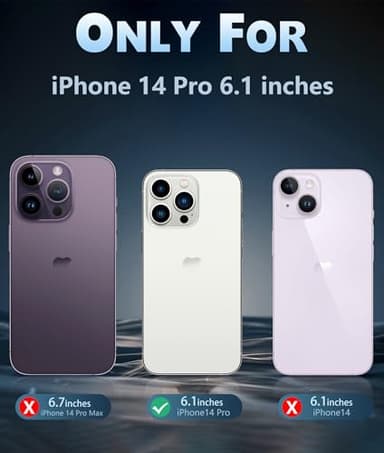 FNTCASE for iPhone 14 Pro Case: for iPhone 13 Pro Case Clear Magnetic Drop Protective Slim Cases | Transparent Shockproof Thin Anti-Yellowing Cover Rugged Hard Crystal TPU Phonecase (D-Pink) - Image 2