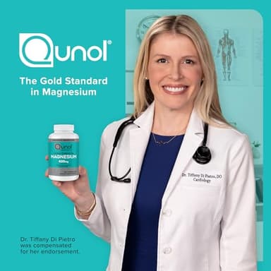 Qunol Magnesium Capsules 420mg, 100% DV, High Absorption Magnesium Supplement, Extra Strength, Bone and Muscle Health Supplement, 180 Count - Image 11