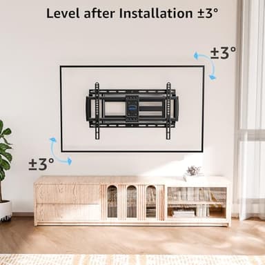 MOUNTUP Long Arm TV Wall Mount for Most 37''-82'' TVs, Corner TV Wall Mount with 30'' Extension Full Motion TVs Mount with Swivel Tilt Max VESA 600x400mm Load Up to 88 LBS, Fit 16/18/24'' Stud MU0019 - Image 6