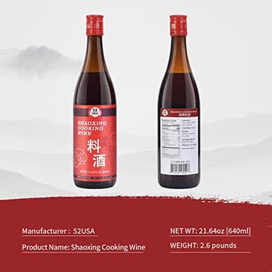52USA Shaoxing Cooking Wine 21.64 Fl Oz, Missing Secret Ingredient Chinese Cooking Wine, Shaoxing Wine - Image 6