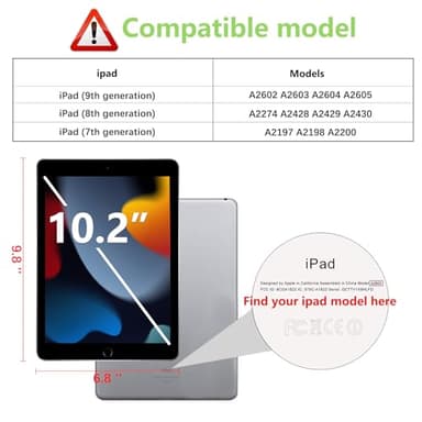 apiker 2 Pack Screen Protector for iPad 9th 8th 7th Generation 10.2 Inch, Tempered Glass Film for iPad 9 8 7 (2021/2020/2019), Case Friendly, Apple Pencil Compatible, High Response - Image 2