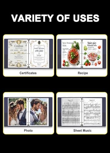 Sheet Protectors 8.5 x11 Inch, 100 Pack Page Protectors for 3 Ring Binder, Top Loading Plastic Sleeves with Reinforced 3-Hole Punch for Binders, Letter Size, for Documents and Photos, Office Supplies. - Image 7