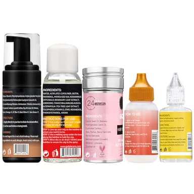 Lace Tint Lace Melting Hair Mousse for Women's Wigs and Hairpieces - Natural Finishing Tint Spray Tool Set (Medium Brown) - Image 9