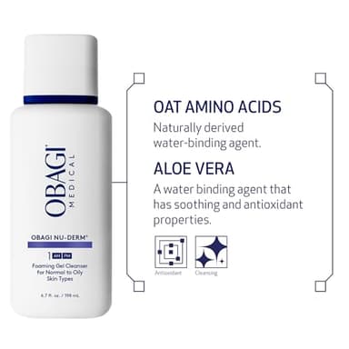Obagi Nu-Derm Foaming Gel – Gel-Based Cleanser for Normal to Oily & Sensitive Skin – 6.7 oz - Image 4