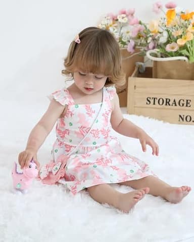 Mioglrie Baby Girl Clothes Newborn Dress Summer Toddler Girls' Clothing Casual Sundress with Cute Bag Infant Outfits - Image 5