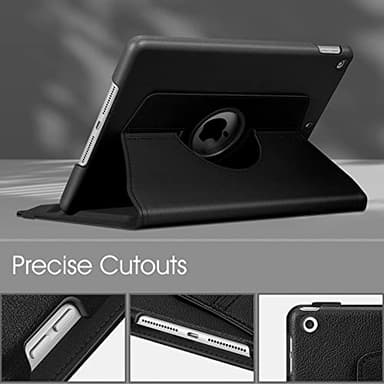 Fintie Rotating Case for iPad 9th Generation (2021) / 8th Generation (2020) / 7th Gen (2019) 10.2 Inch - 360 Degree Rotating Stand Cover with Pencil Holder, Auto Wake Sleep, Black - Image 6