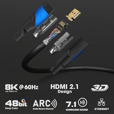 KabelDirekt 4K HDMI Cable – 20ft & Longer HDMI Cables (20ft–75ft) – German-Engineered HDMI Cord – Supports 4K@60Hz, UHD, HDR, ARC, Ethernet – HDMI Cable for Playstation3/4/5, HDTV, PC, Gaming Consoles - Image 2