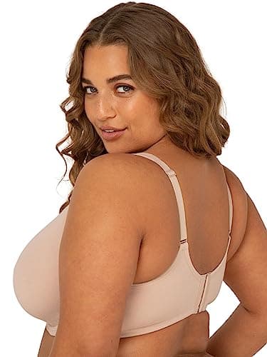 Fruit of the Loom Women's Cotton Unlined Underwire Bra 2 Pack Heather Grey/Black Hue 40D - Image 2