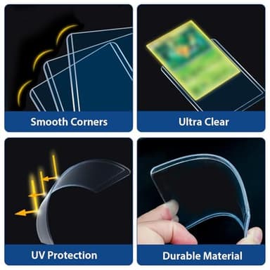 200 Card Sleeves Top Loaders for Cards, Premium Toploaders, 3"x4" Baseball Card Protectors Hard Plastic, Hard Cards Sleeve, Sports Trading Holder (100 Toploaders + 100 Penny Sleeves) - Image 4