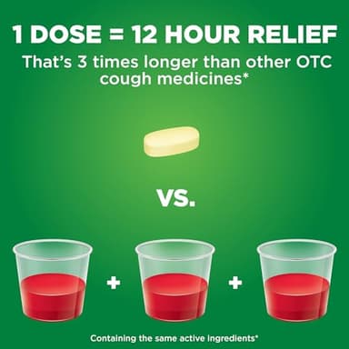 Amazon Basic Care Maximum Strength Mucus DM, Expectorant and Cough Suppressant Extended-Release Tablets, 42 Count - Image 6