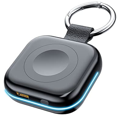 HUOTO Portable Charger for Apple Watch,Wireless Magnetic iWatch Charger 1200mAh Power Bank Travel Keychain Accessories Smart Chargers for Apple Watch Series 11/10/9/8/7/6/SE/5/4/3/2/1/UItra/UItra 2 - Image 1