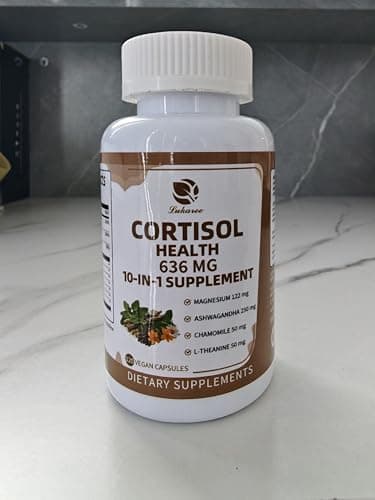10-in-1 Cortisol Supplements with Magnesium, Ashwagandha, Chamomile, L-Theanine, Phosphatidylserine, St. John's Wort, Astragalus, Vitamin C & D3, for Women Men, 120 Vegan Capsules for 2 Month, Non-GMO - Image 5