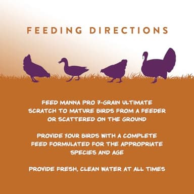 Manna Pro 7-Grain Ultimate Chicken Scratch – Non-GMO Scratch Grain Treat for Chickens, Hens and Other Birds – Natural Multigrain Blend for Poultry and Backyard Flocks – 10 lb Bag - Image 6