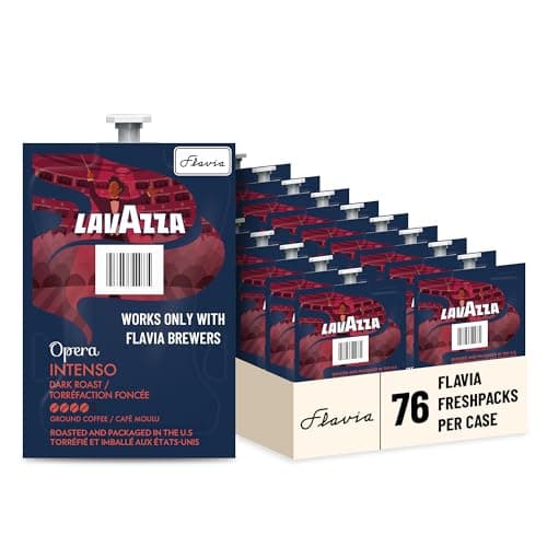 Flavia Lavazza Opera Intenso Coffee Freshpacks works only with Flavia Brewers, Dark Roast (Case of 76) - Image 1