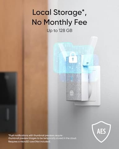 eufy Security Video Smart Lock S330, 3-in-1 Camera+Doorbell+Fingerprint Keyless Entry Door Lock, Smart Wi-Fi Deadbolt for Front Door, App Remote Control, SD Card Required, Chime Included - Image 6