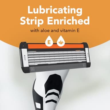 BIC Flex 5 Men's Refillable with 5 Blade Razors, 1 Handle and 7 Cartridges, Straight Razors for Men with Precision Edging, 7-Pack - Image 4