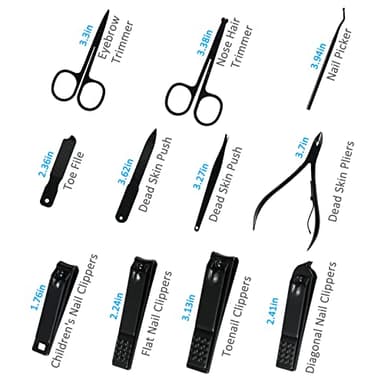 MINKINH Manicure Set Professional Nail Clipper Kit-26 Pieces Stainless Steel Manicure Kit,Nail Care Tools with Luxurious Travel Case - Image 6