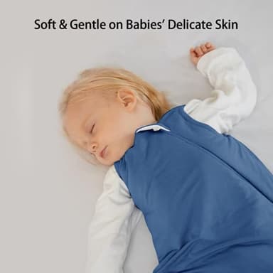 Okayinn BubblePanda Baby Sleep Sack 0-6 Months 100% Cotton 0.5 Tog Toddler Sleeping Sack 3-6 Months for Infant Newborn Babies Unisex 2-Way Zipper Baby Wearable Blanket 0-3 Months Lightweight Thin - Image 4