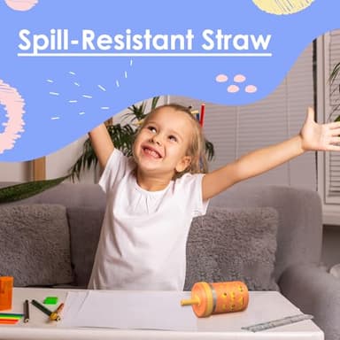 Sursip 10 oz Stainless Steel Toddlers Sippy Cups with Straws | Spill-Proof Tumblers Drinks & Snacks, Smoothie Cups for Kids, BPA-Free, Dishwasher Safe - Image 4