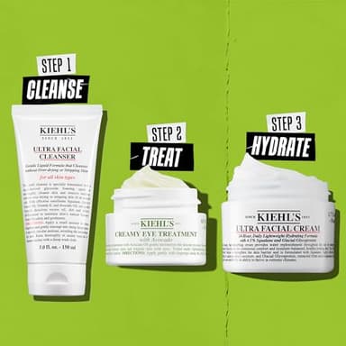 Kiehl's Avocado Eye Treatment, Nourishing and Hydrating Eye Cream, Avocado Oil and Caffeine to Energize and Invigorate Skin, Tired Eyes, 99% Naturally Derived Formula - 0.5 fl oz - Image 7