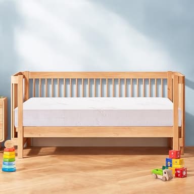 KEAWIS Memory Foam Crib & Toddler Mattress: Dual-Sided Soft Cribs mattresses for Waterproof - 52" x 27.6" x 5" - Breathable - Bamboo Toddler Bed Mattress Fits Baby and Kids - Image 2