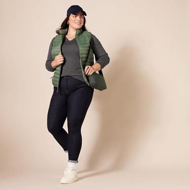 Amazon Essentials Women's Regular-Fit Lightweight Long-Sleeve V-Neck Sweater (Available in Plus Size), Charcoal Heather, 2X - Image 8